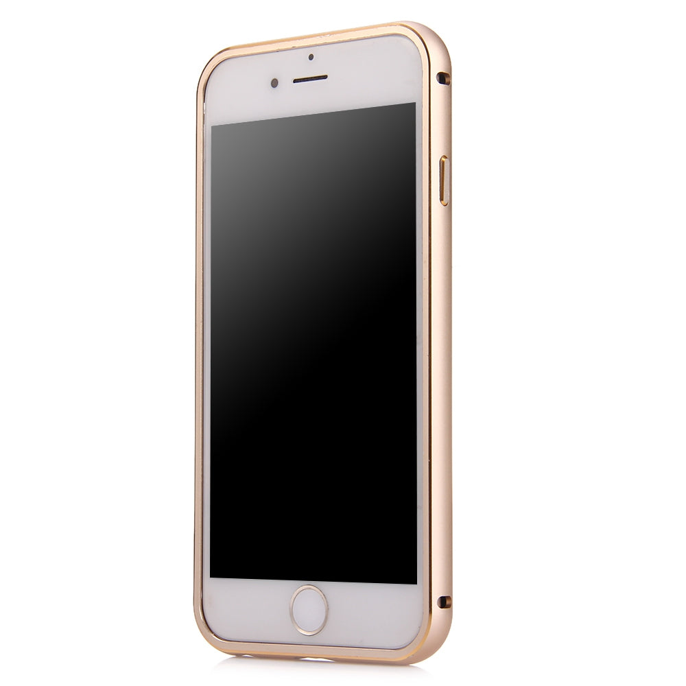 2 in 1 Ultrathin Detachable Metal Bumper Transparent Back Case Cover for iPhone 6 Plus 6s Plus