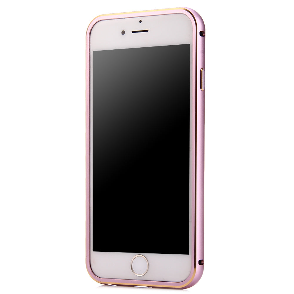 2 in 1 Ultrathin Detachable Metal Bumper Transparent Back Case Cover for iPhone 6 Plus 6s Plus