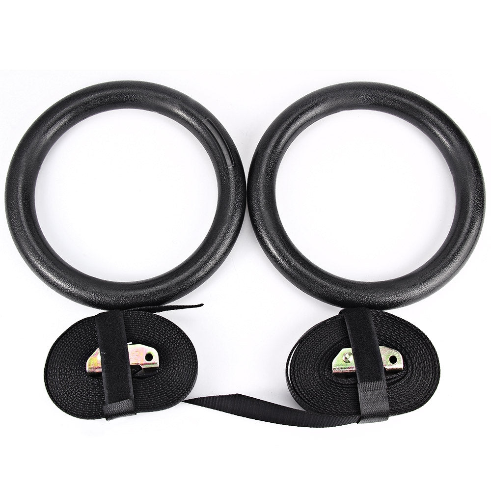 1 Pair Gym Strength Training Rings with Buckle Strap