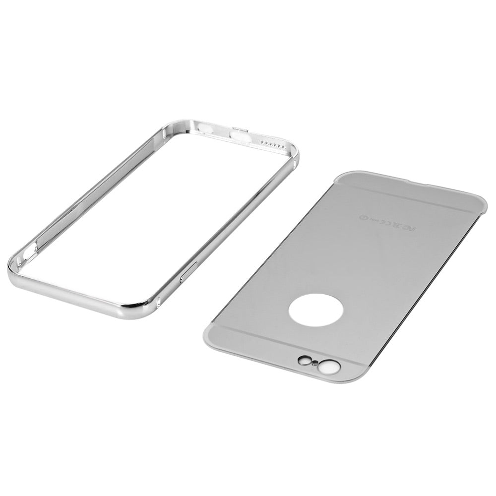 2 in 1 Metal Ultrathin Detachable Bumper Mirror Hard Back Case Cover for iPhone 6 6s