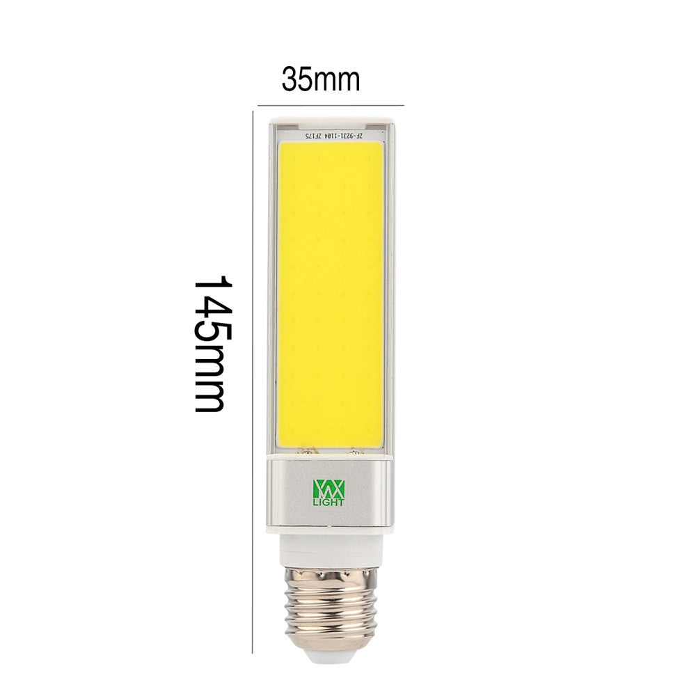 1PCS WXLight E27 9W COB LED Corn Light Horizontal Plug AC 85 - 265V