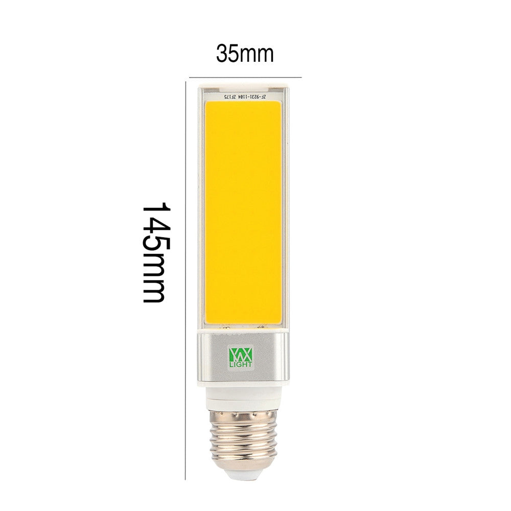 1PCS WXLight E27 9W COB LED Corn Light Horizontal Plug AC 85 - 265V