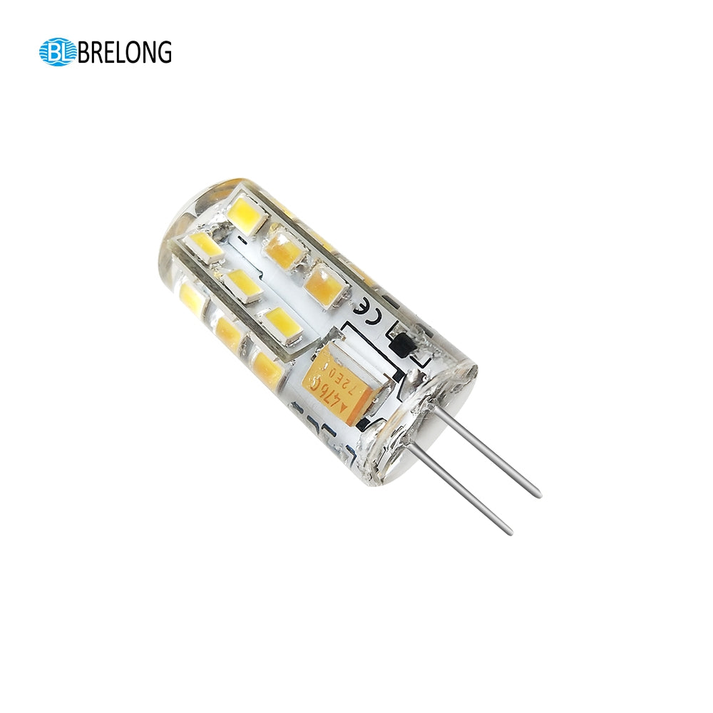 BRELONG G4 Dimming 24LED-2835 Silicone Corn Light AC12V 1PC