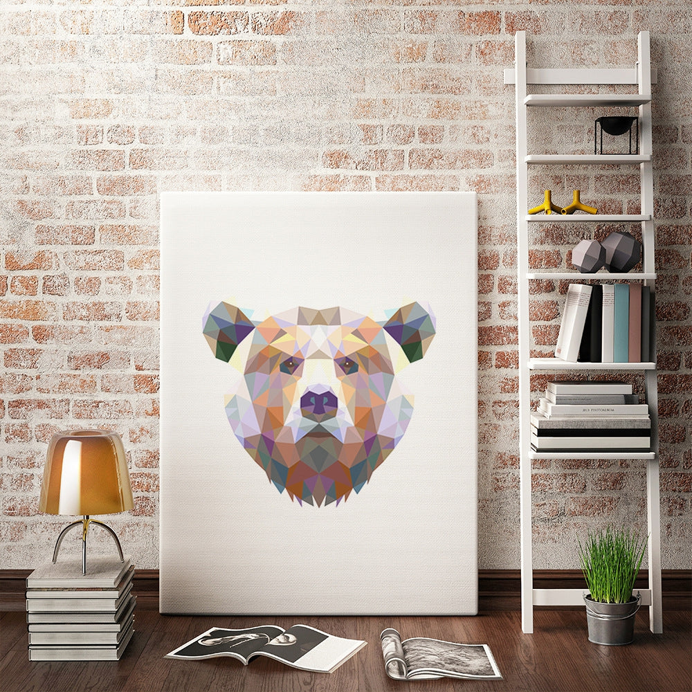 Bear Painting Printing Canvas Wall Decor for Home Decoration