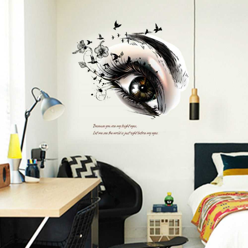 Big Eye Art Wall Sticker Removable Home Decor