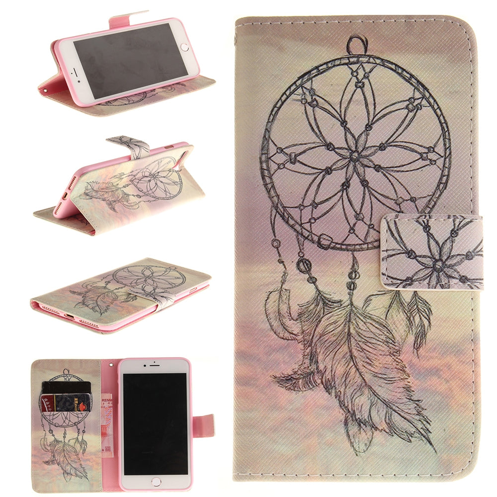 Dream Catcher Card Holder with Stand Flip Magnetic Full Body Cover Pu+Tpu Leather Wallet Case fo...