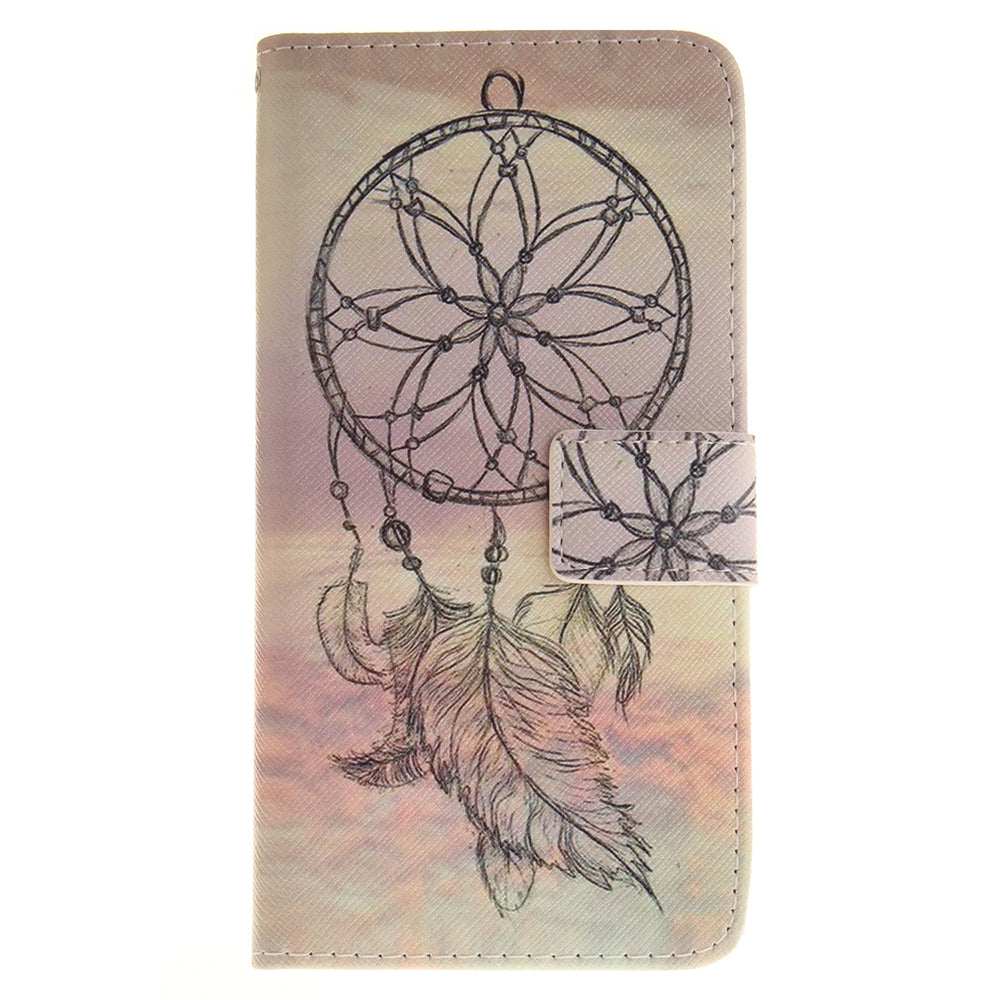 Dream Catcher Card Holder with Stand Flip Magnetic Full Body Cover Pu+Tpu Leather Wallet Case fo...