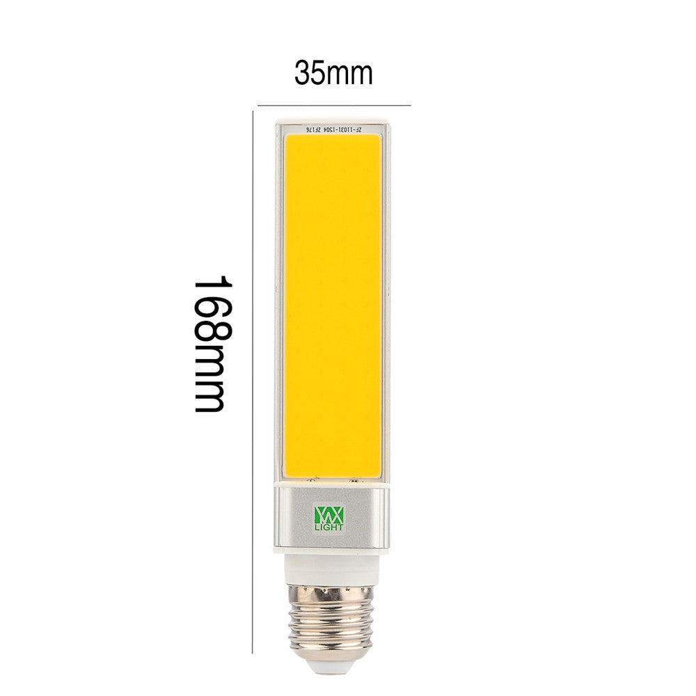 1PCS WXLight E27 12W COB LED Horizontal Plug Light AC 85 - 265V