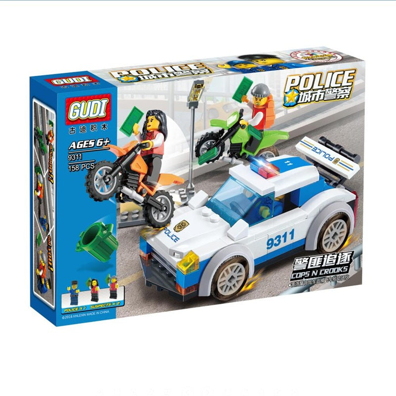 9311 Kids Adult Educational Toy Building Bricks Police Series Blocks Assembled Gift
