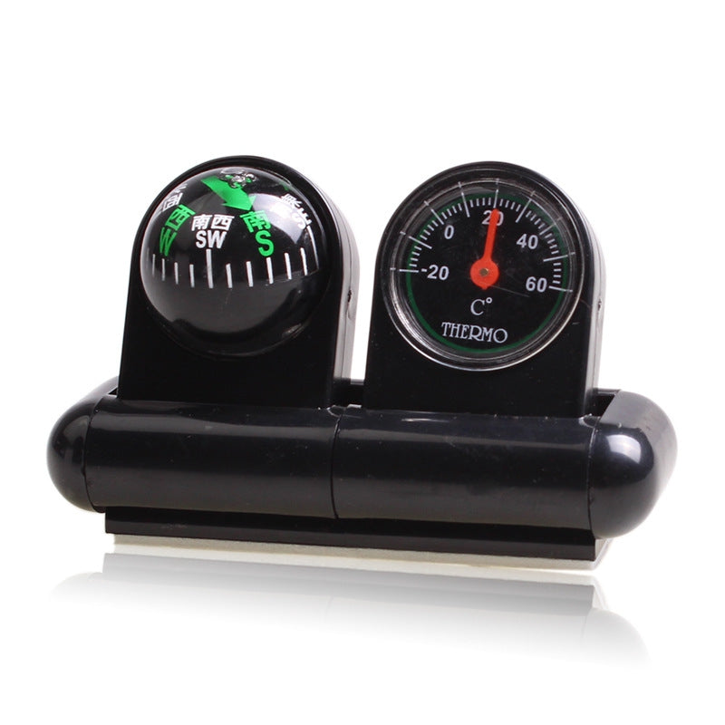 2-In-1 Multi-Function Portable Automatic Car Compass with Thermometer