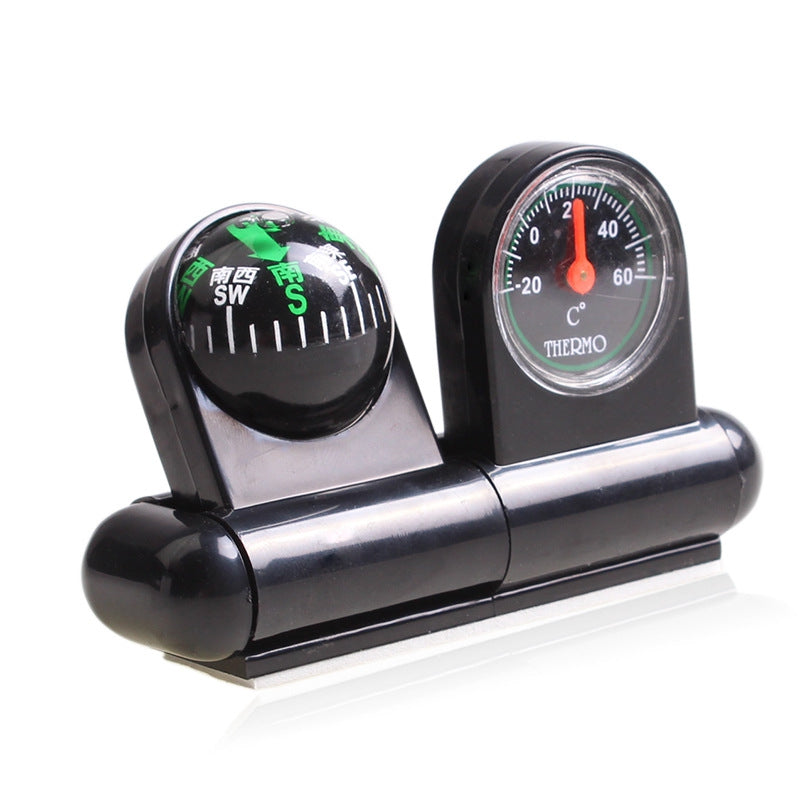 2-In-1 Multi-Function Portable Automatic Car Compass with Thermometer