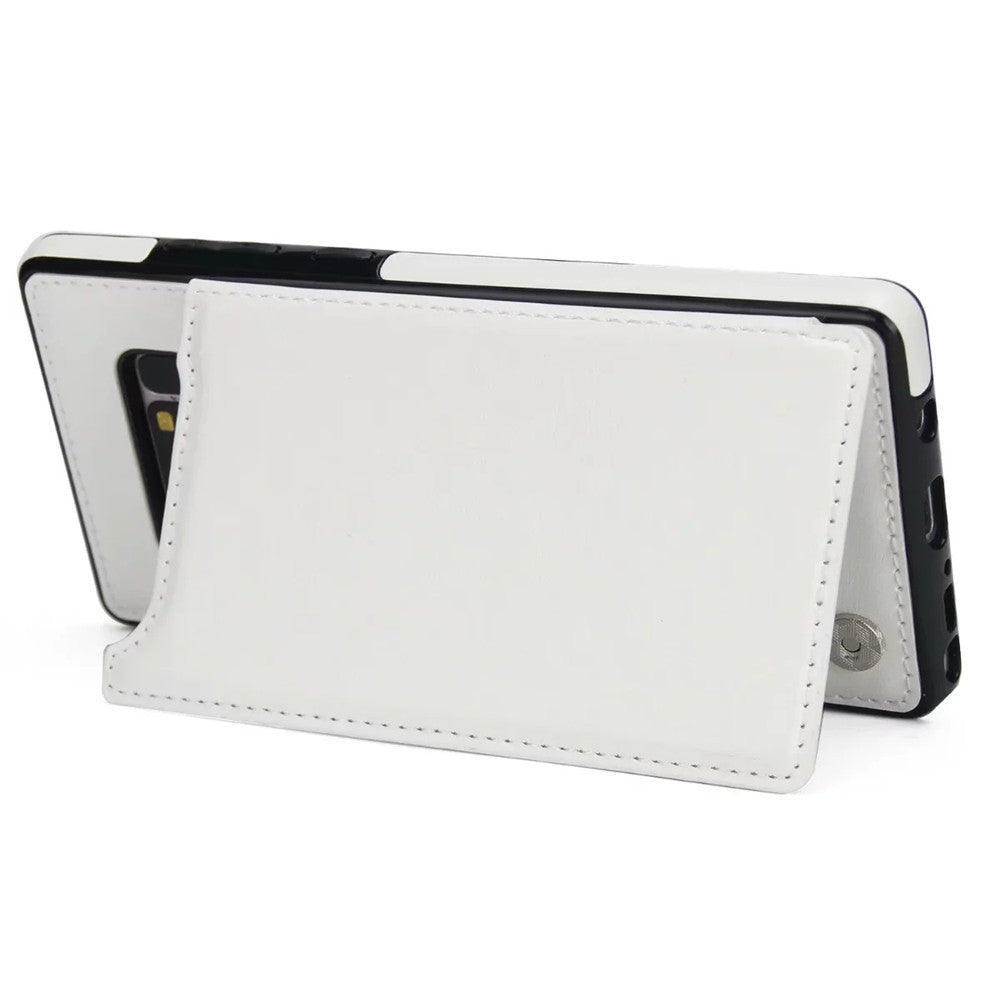 Case for Samsung Galaxy Note 8 Card Holder with Stand Back Cover Solid Color Hard PU Leather