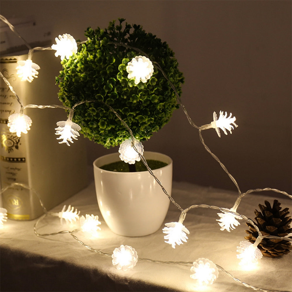 BRELONG LED Pine Cone Light String Decorative Romantic Lights 40LED-USB