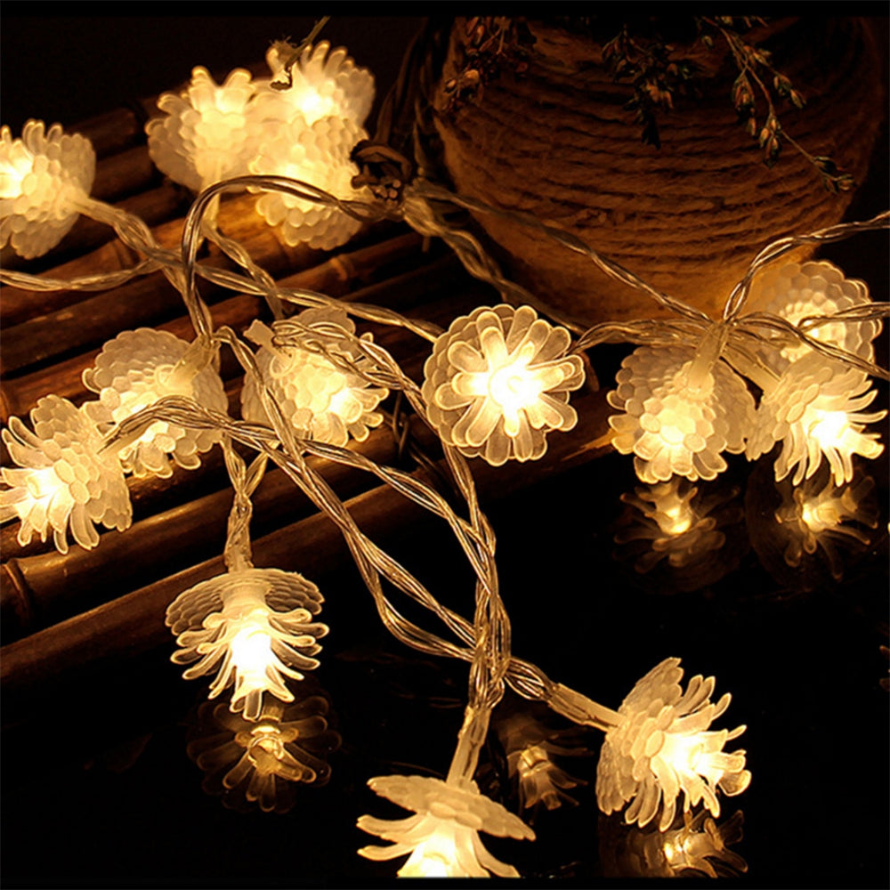 BRELONG LED Pine Cone Light String Decorative Romantic Lights 40LED-USB