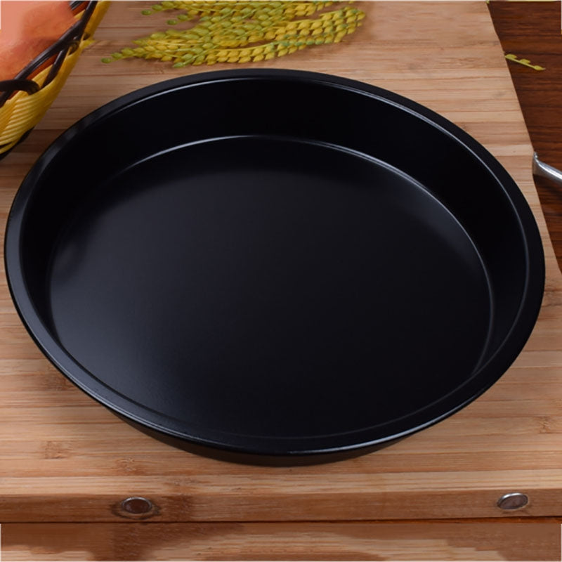 DIHE 9Inch Carbon Steel Pizza Pan One Design Rugged and Durable