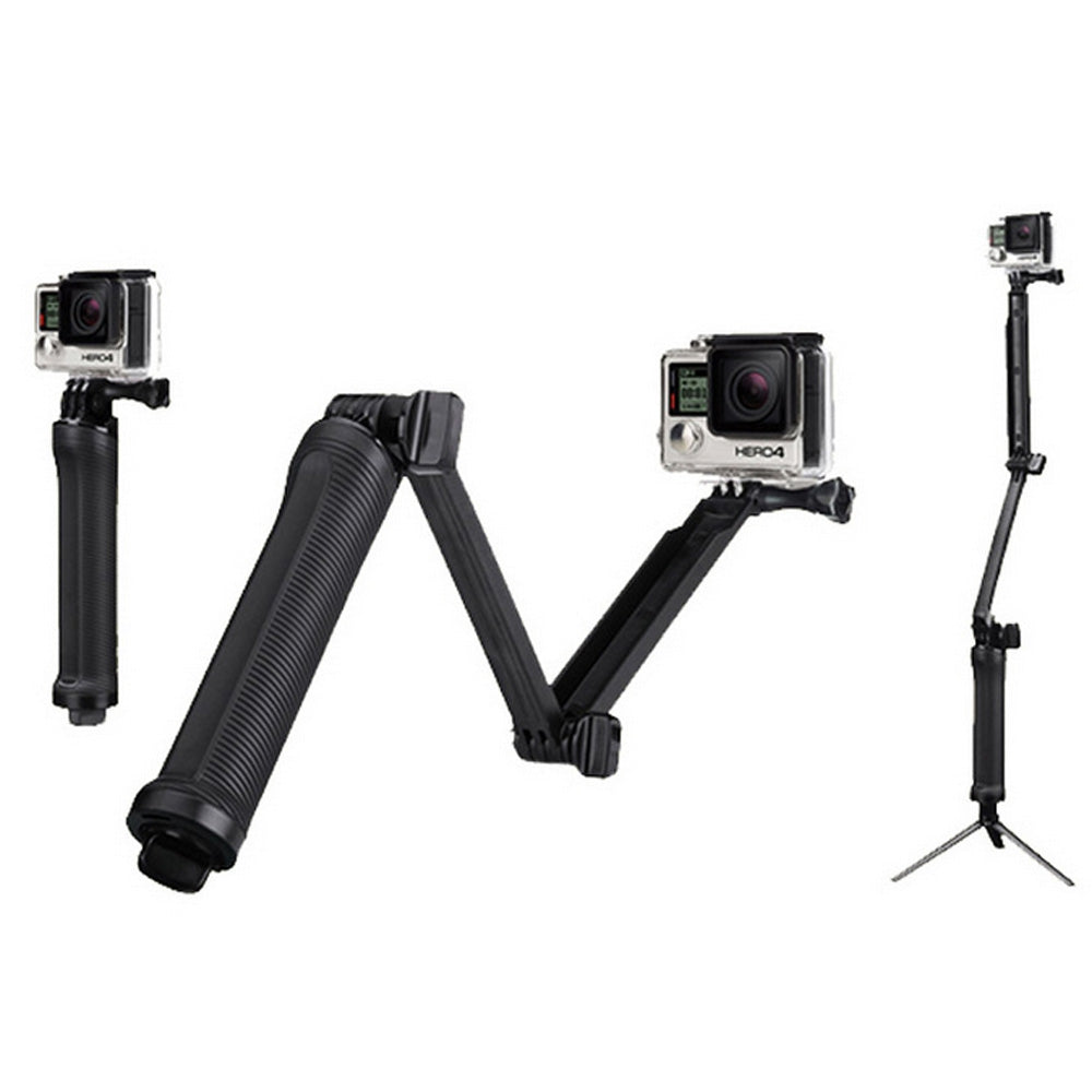 3 Way Grip Arm Tripod for GoPro Hero 6/5/4 Session/SJCAM/Xiaomi Yi 4K Lite h9 Camera Monopod for...