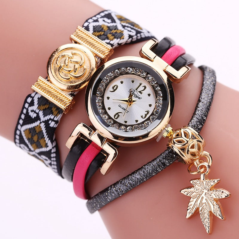Duoya D134 Ladies Bracelet Watch Ladies Wear Watch Jewelry Watch