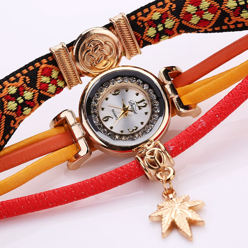 Duoya D134 Ladies Bracelet Watch Ladies Wear Watch Jewelry Watch