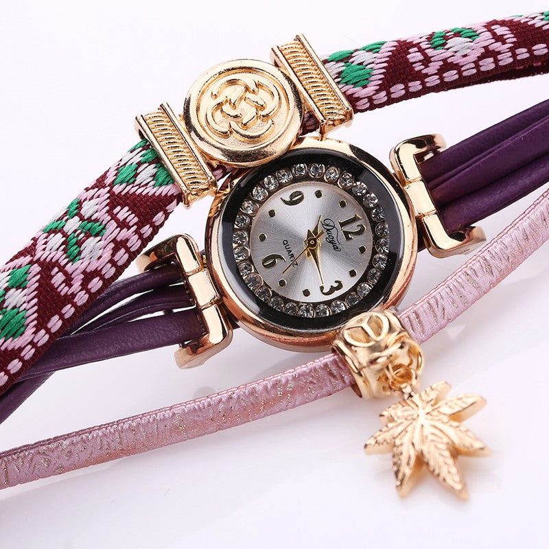 Duoya D134 Ladies Bracelet Watch Ladies Wear Watch Jewelry Watch