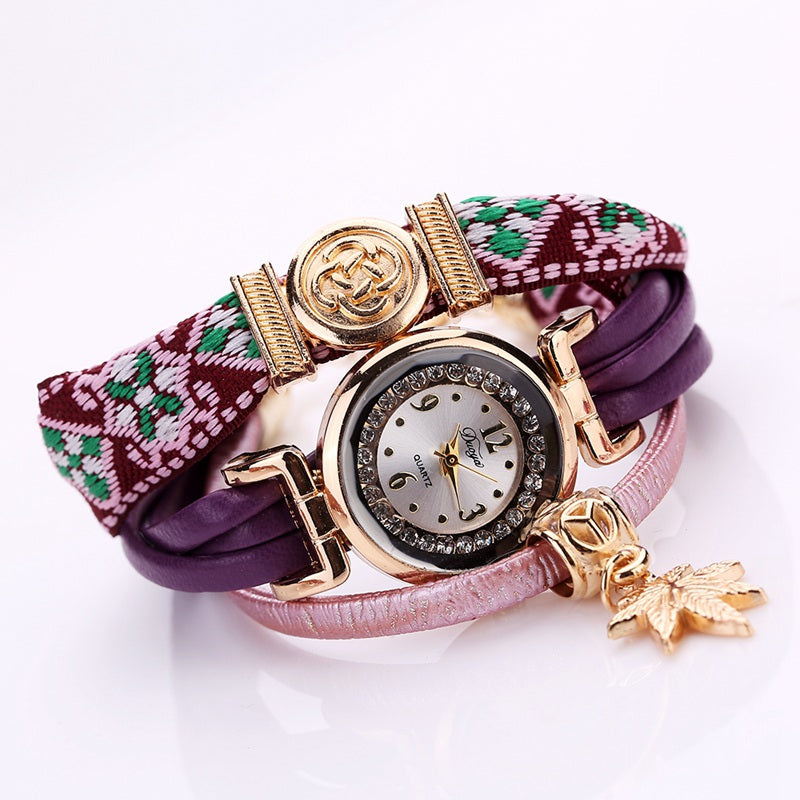 Duoya D134 Ladies Bracelet Watch Ladies Wear Watch Jewelry Watch