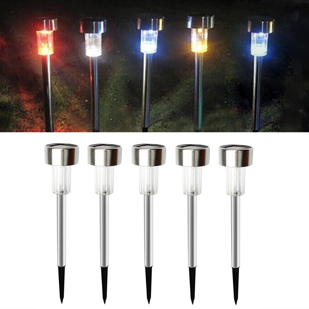 BRELONG LED Solar Lawn Light Control Outdoor Garden Lights 5PCS