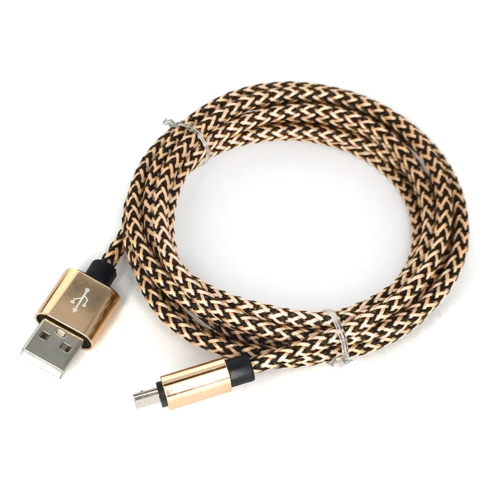 2Meter Nylon Micro USB Cable Fast Charge Wire