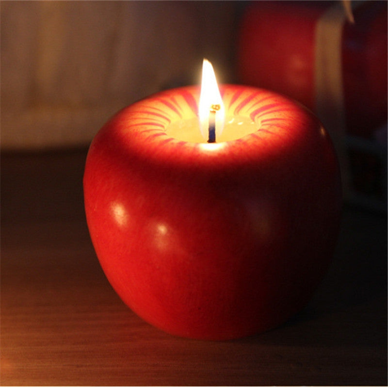 6cm Christmas Apple Candle For Christmas Decorations