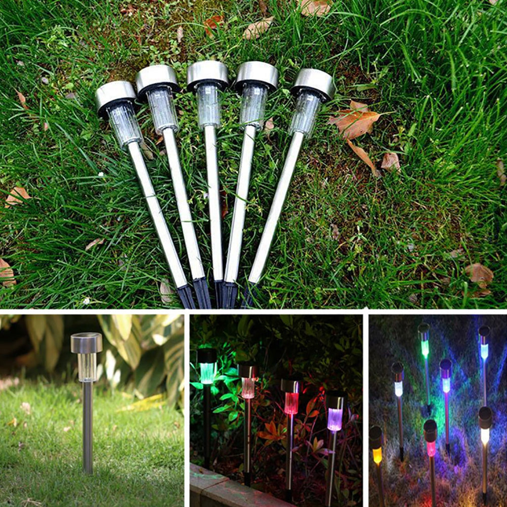 BRELONG LED Solar Lawn Light Control Outdoor Garden Lights 5PCS