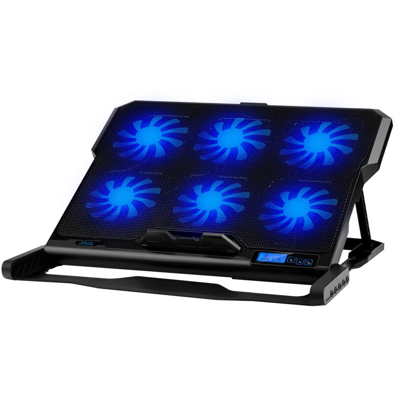 Cooling Pad for Laptop Notebook LED Touch Screen Speed Control Cooler Six Fans