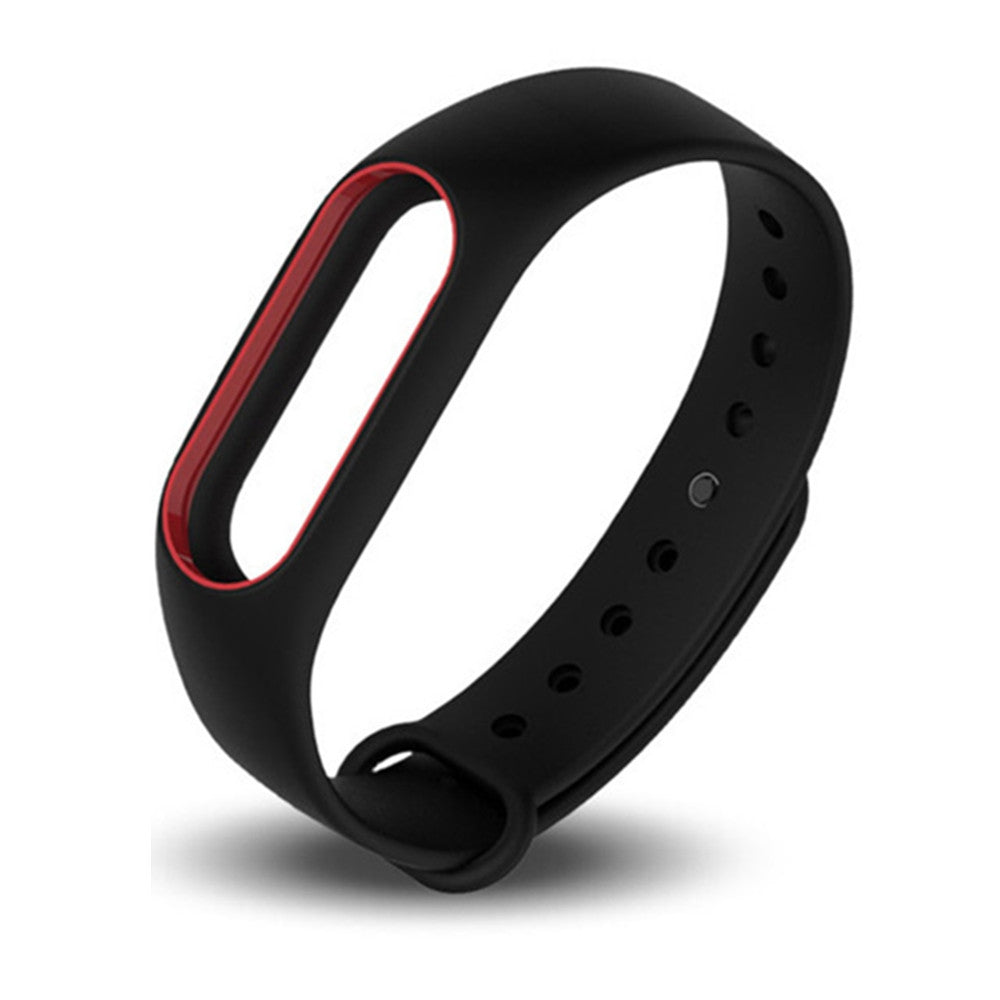 Double Colorful Silicone Wrist Strap Bracelet Replacement Watchband for Original Xiaomi Mi Band ...