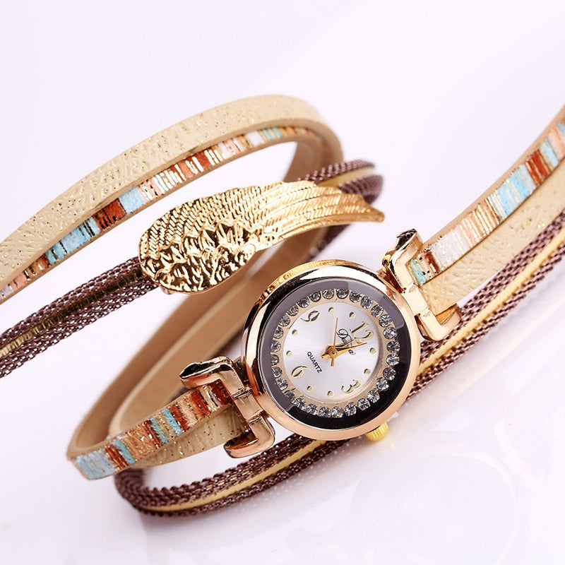 Duoya D135 Women's Bracelet Watch Wings Women Fashion watch