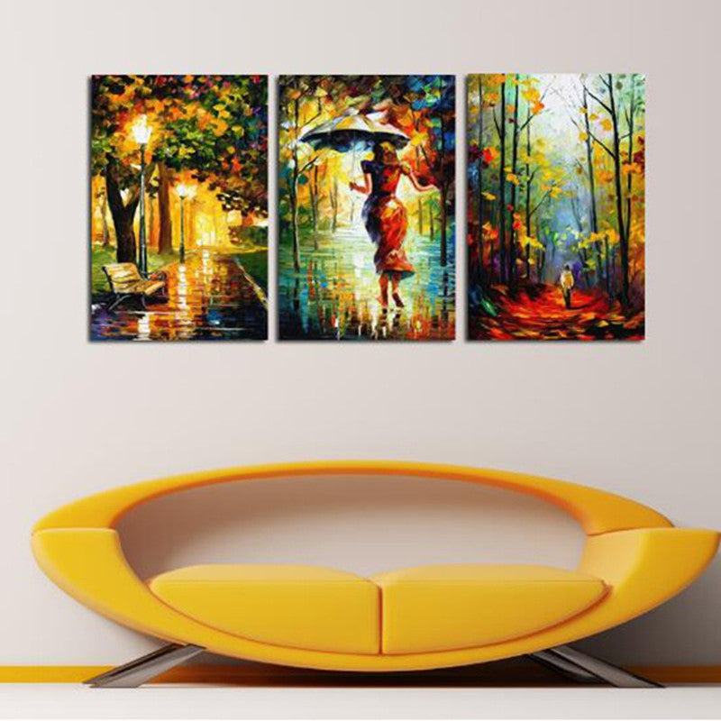 3pcs Abstract Painting Printing Canvas Wall Home Decoration