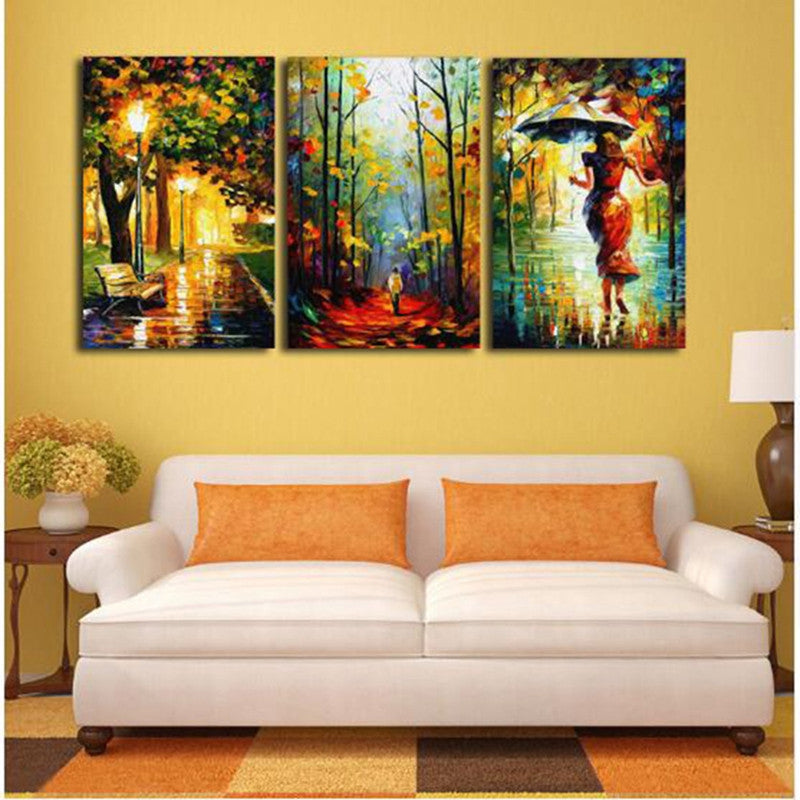 3pcs Abstract Painting Printing Canvas Wall Home Decoration