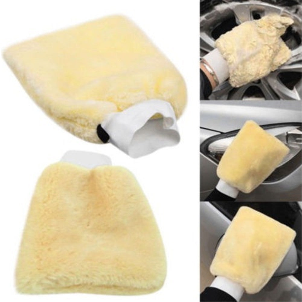 Car Wash Wool Gloves Double-Sided Car Wash(1pc)