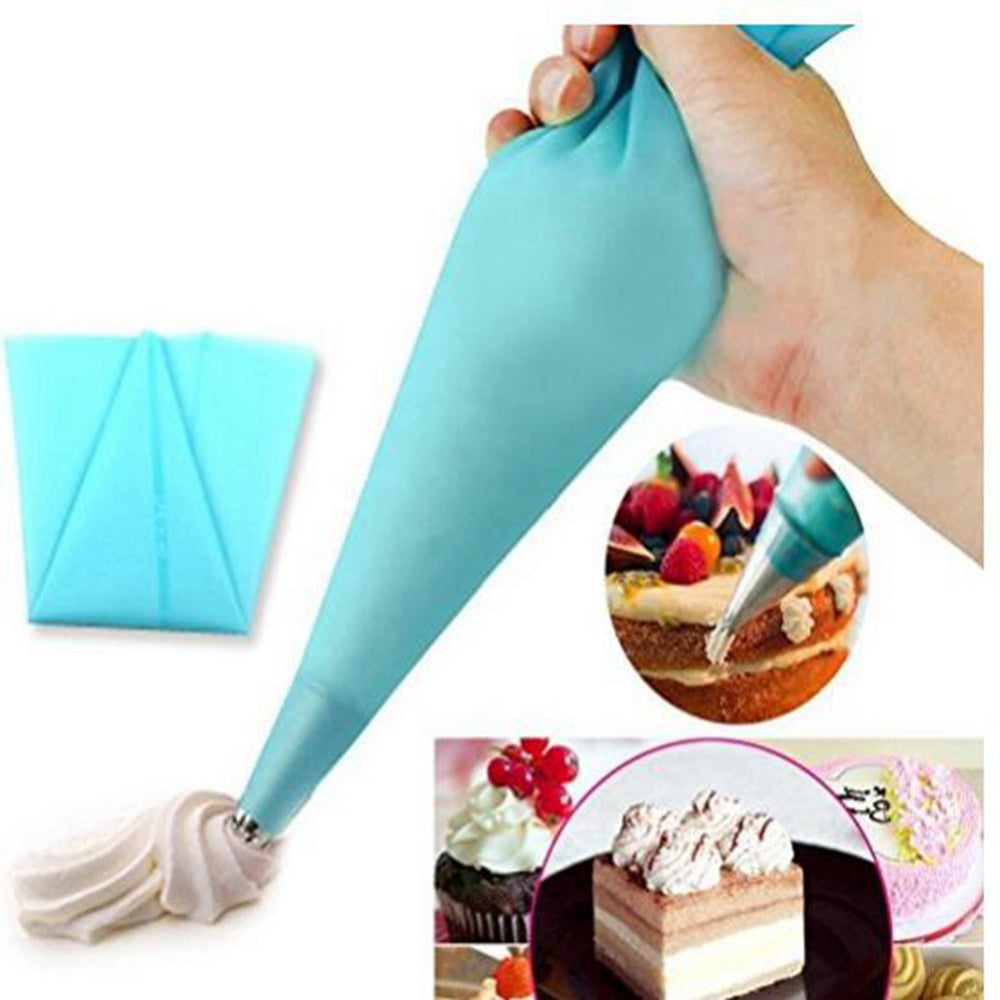 8 Pcs Stainless Steel Icing Tips Nozzles Silicone Piping Pastry Bag Cake Decorating DIY Tools