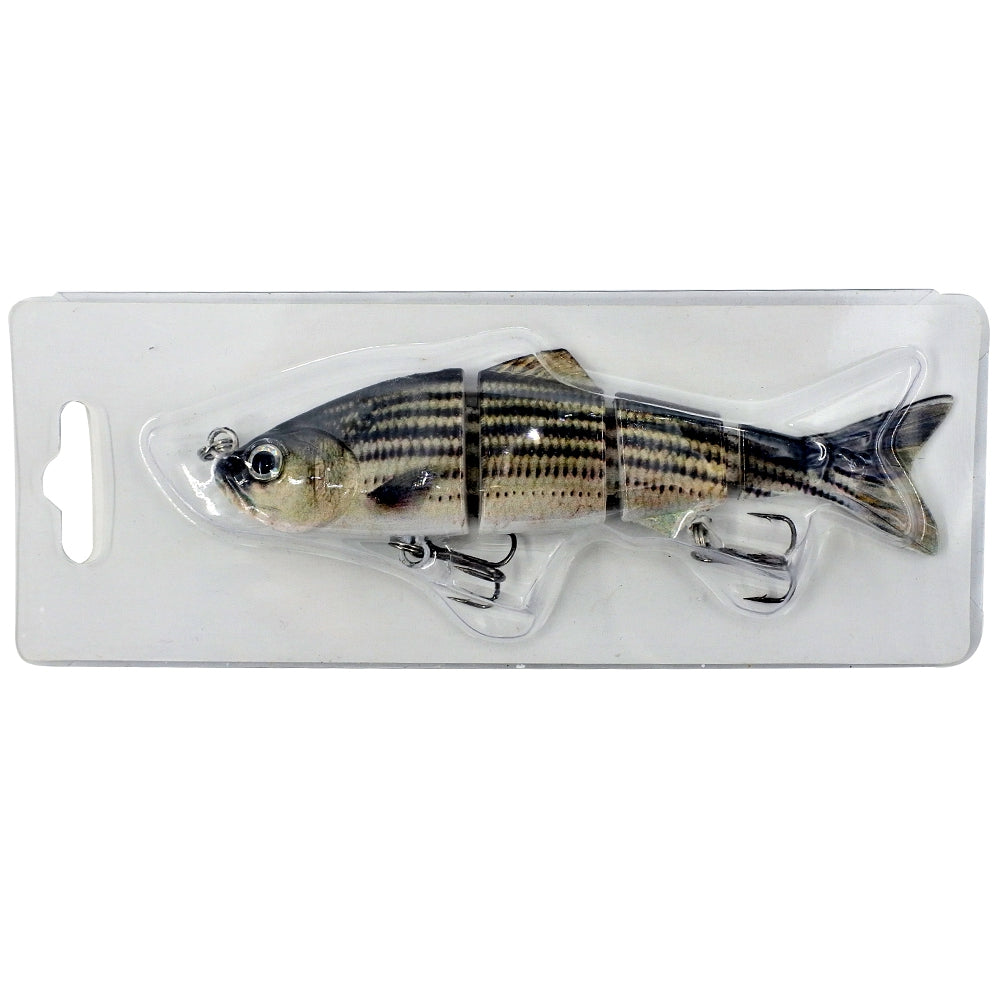 4 Section ABS Material Swimbait Hard Multi-Jointed Fishing Lure Bait for Bass Trout Fishing