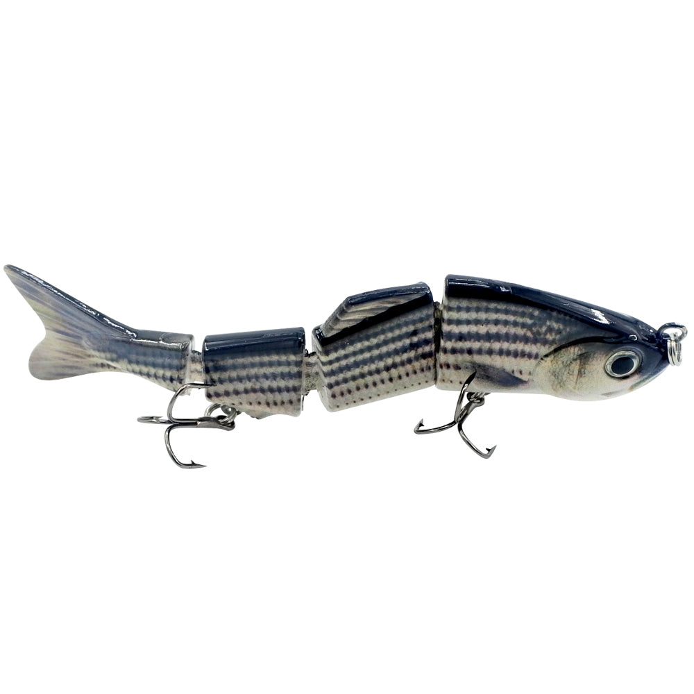 4 Section ABS Material Swimbait Hard Multi-Jointed Fishing Lure Bait for Bass Trout Fishing
