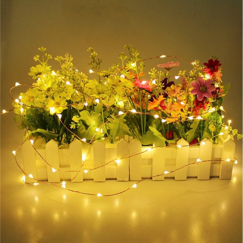 1PC 50M/164.1FT Waterproof Copper Wire 500LEDS LED String Lights for Festival Christmas with Pow...