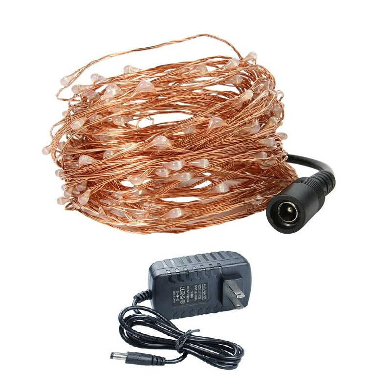 1PC 50M/164.1FT Waterproof Copper Wire 500LEDS LED String Lights for Festival Christmas with Pow...