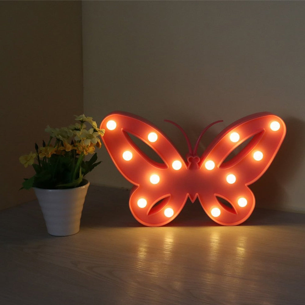 3W Pink Butterfly LED Night Light Cute Gift for Girls