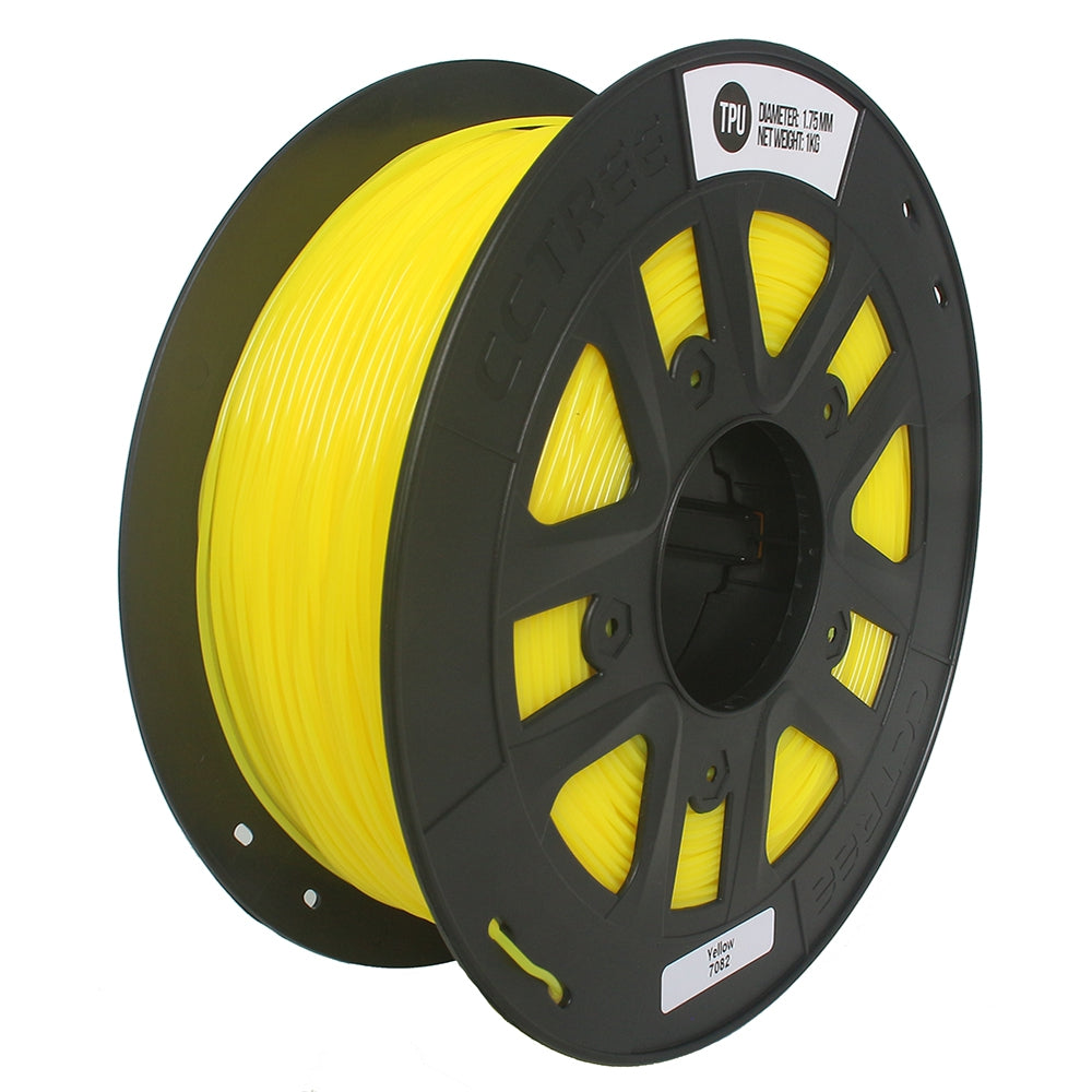 CCTREE  3D Printer TPU 1.75MM Flexible  Filament Yellow for Creality  Anet