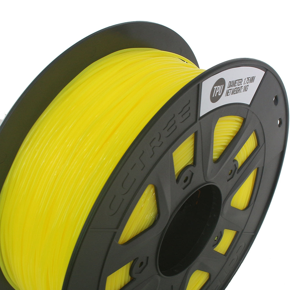 CCTREE  3D Printer TPU 1.75MM Flexible  Filament Yellow for Creality  Anet