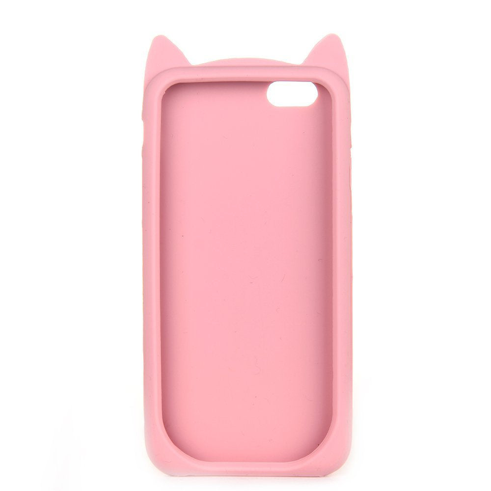 3D Soft Silicone Kitty Case Back Cover for Iphone 7