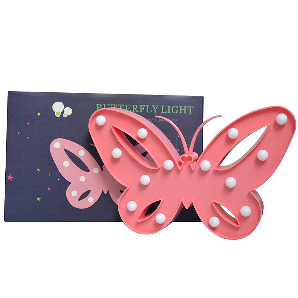 3W Pink Butterfly LED Night Light Cute Gift for Girls