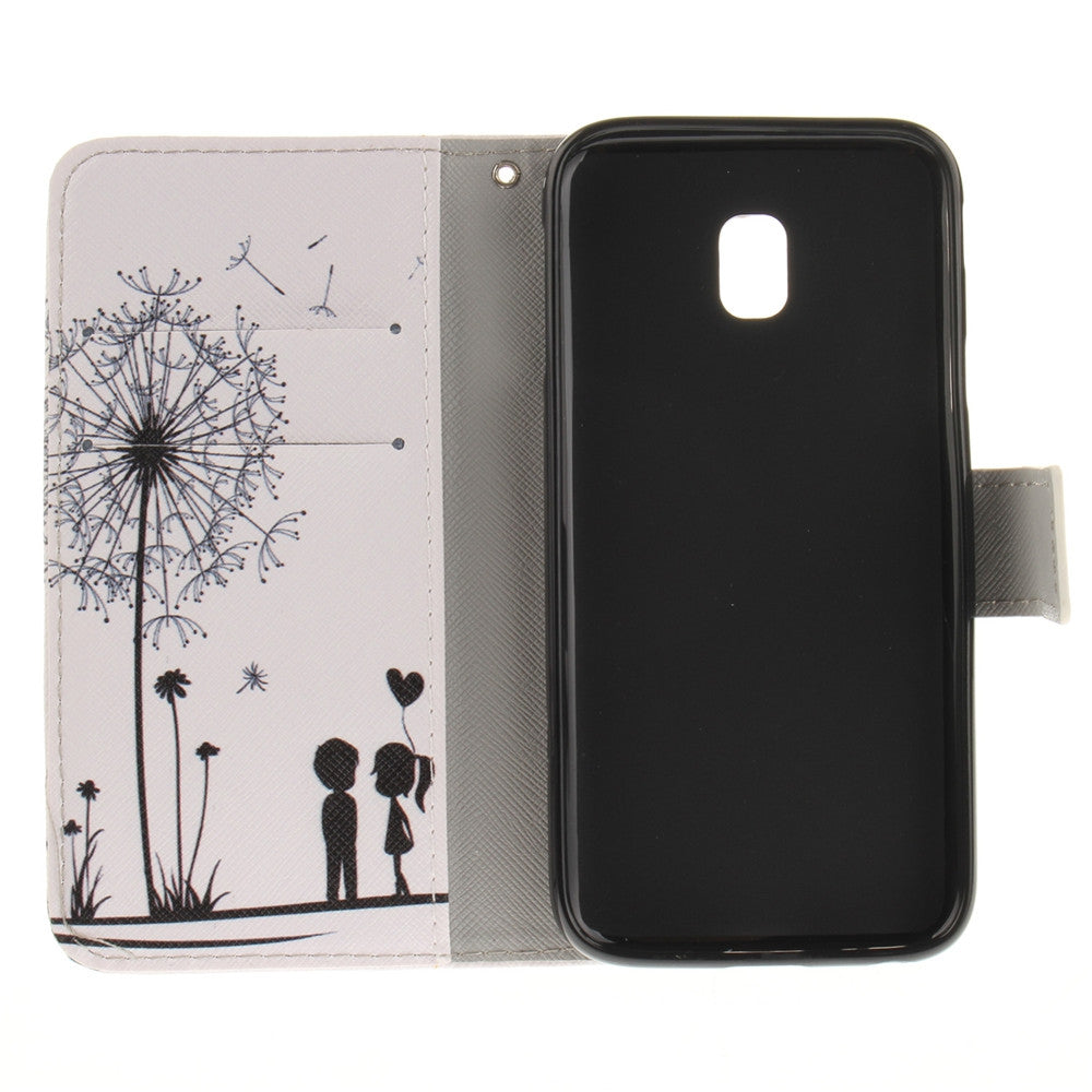 Dandelion Pattern PU+TPU Leather Wallet Case Design with Stand and Card Slots Magnetic Closure f...