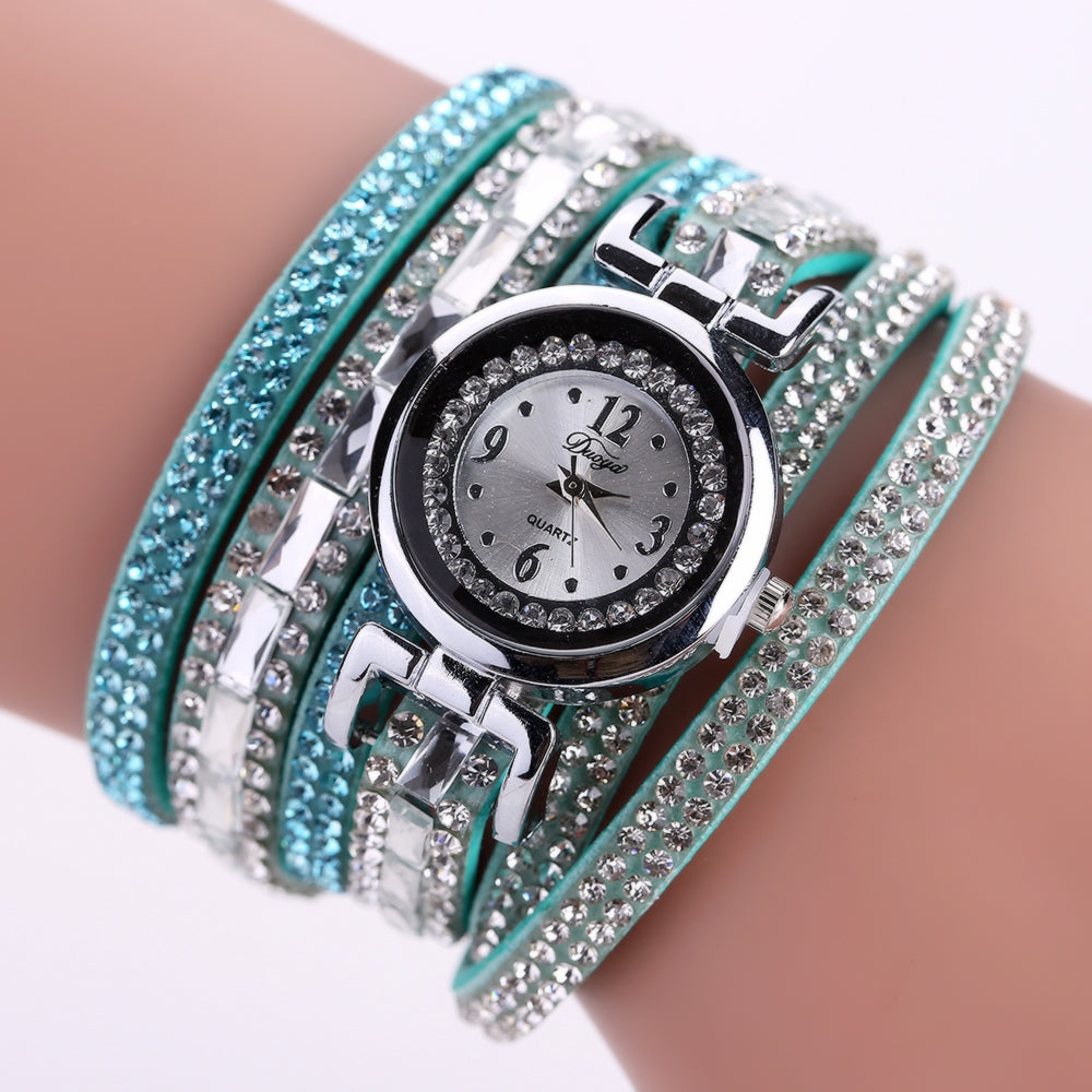 Duoya D136 Fashion Diamond Watch Ladies Circle Watch Quartz Watch