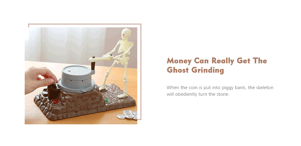 Creative Grinding Skeleton Money Can Piggy Bank
