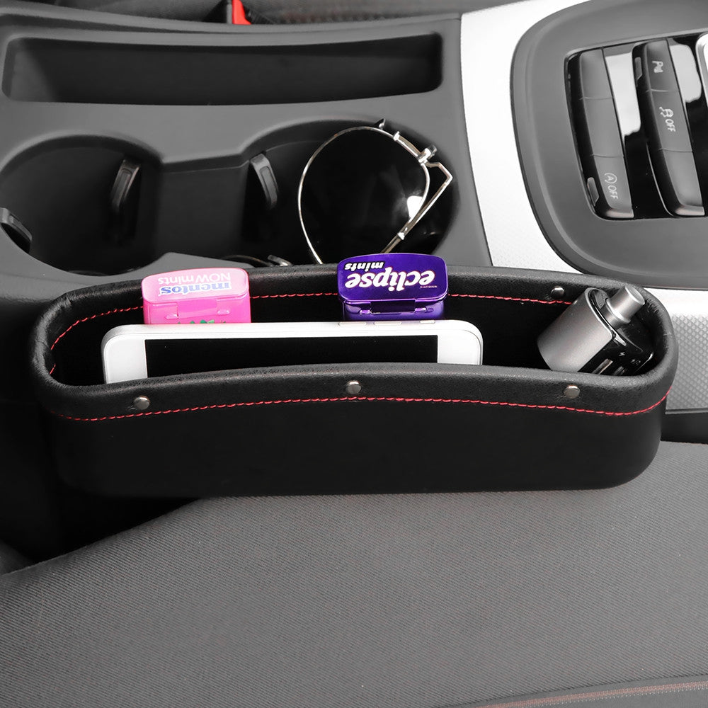 Car Mini Portable PU Leather Durable Storage Box