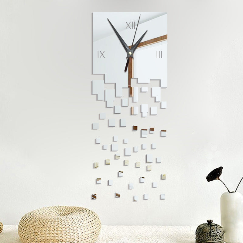 DIY Abstract Acrylic Mirror Wall Stickers Wall Clock Stickers
