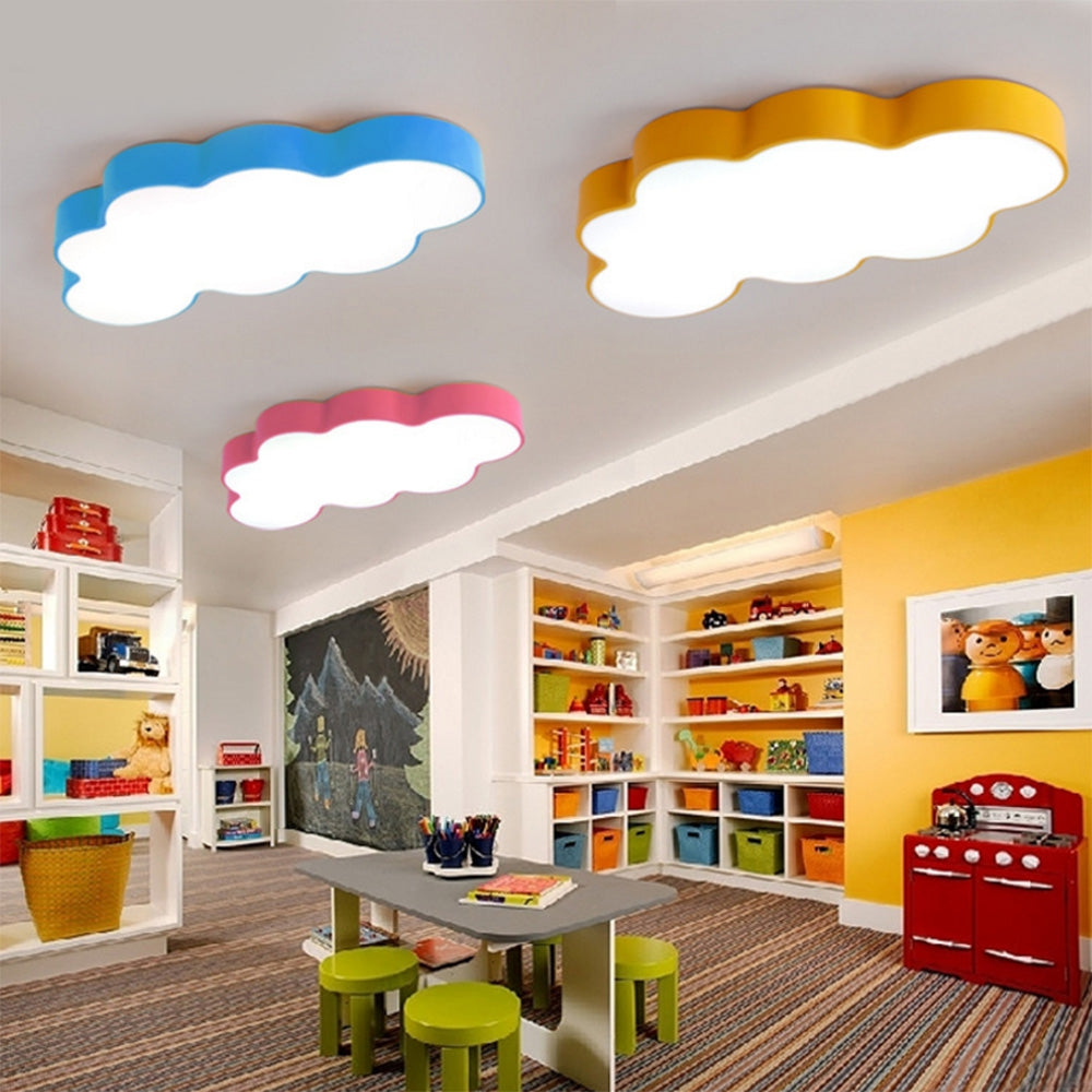 BRELONG LED Cloud Ceiling Light Children's Bedroom Cartoon Lights 60 x 40 x 9cm 36W White Light